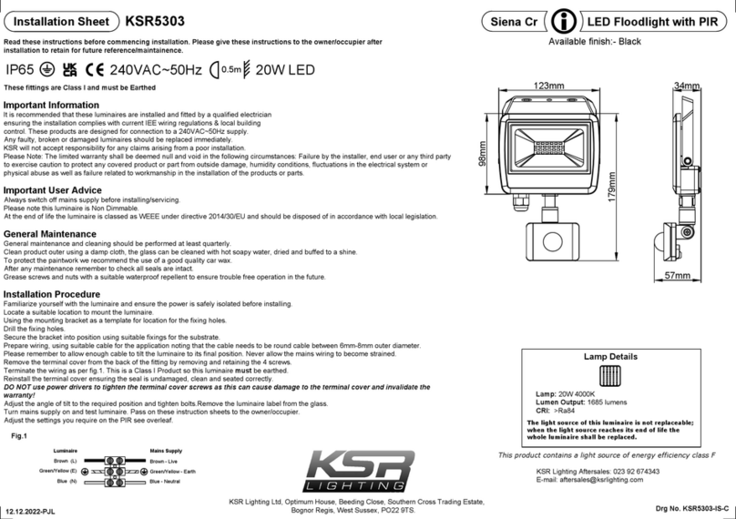 KSR KSR5303 Instructions de montage