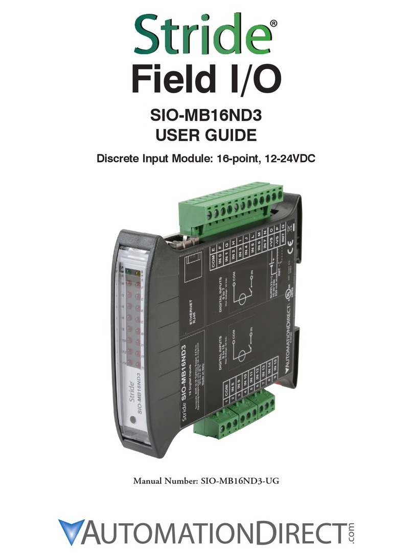 STRIDE SIO-MB16ND3 Manuel utilisateur