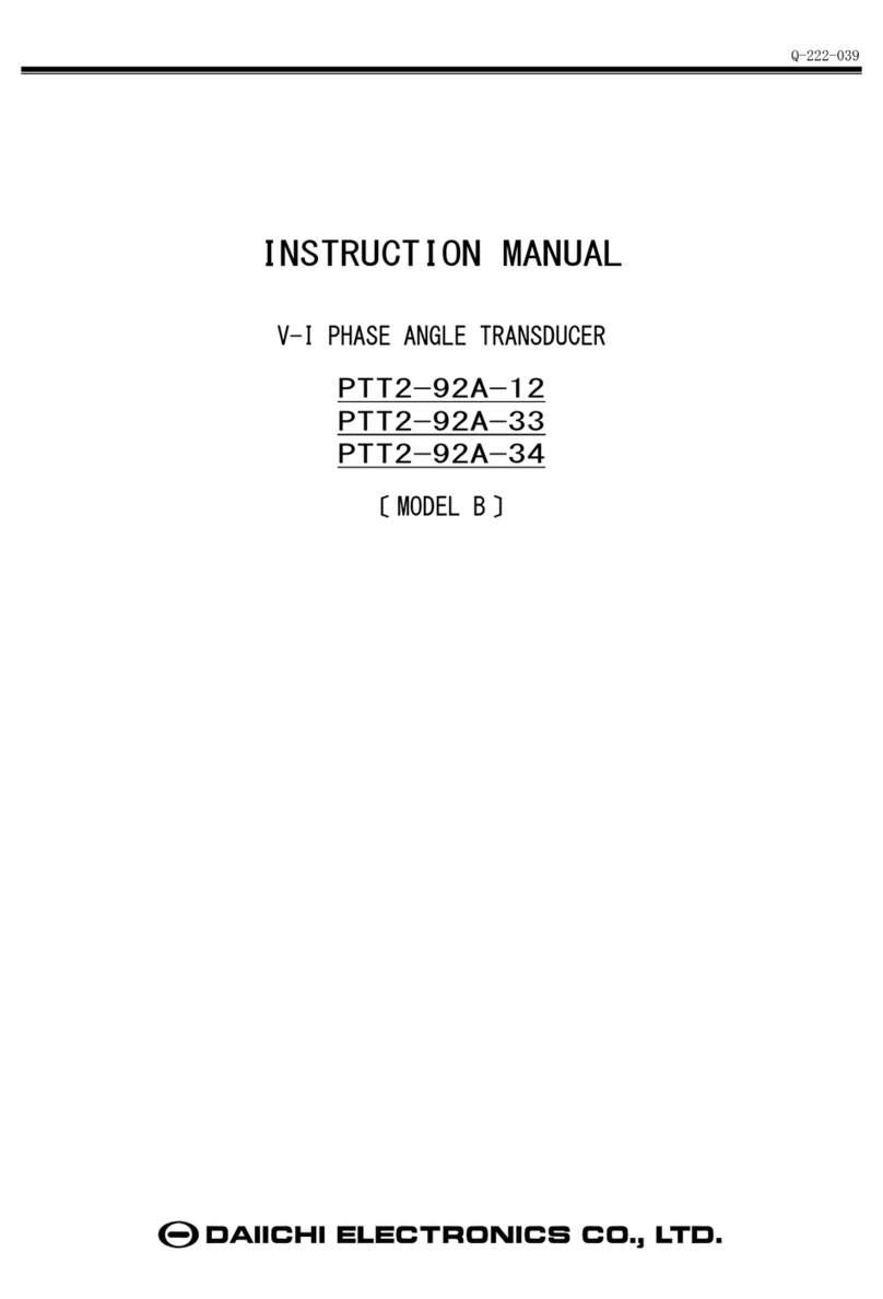 Daiichi Electronics PTT2-92A-12 Manuel utilisateur