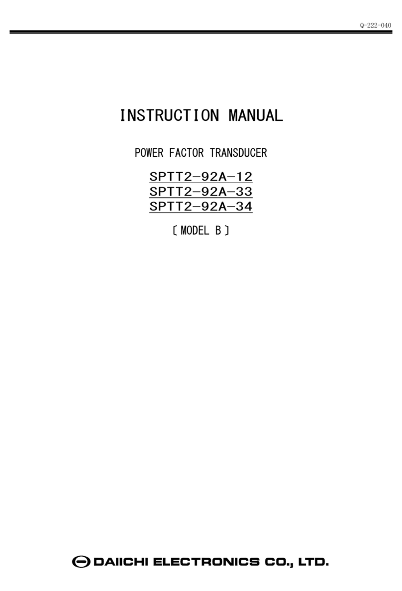 Daiichi Electronics SPTT2-92A-12 Manuel utilisateur