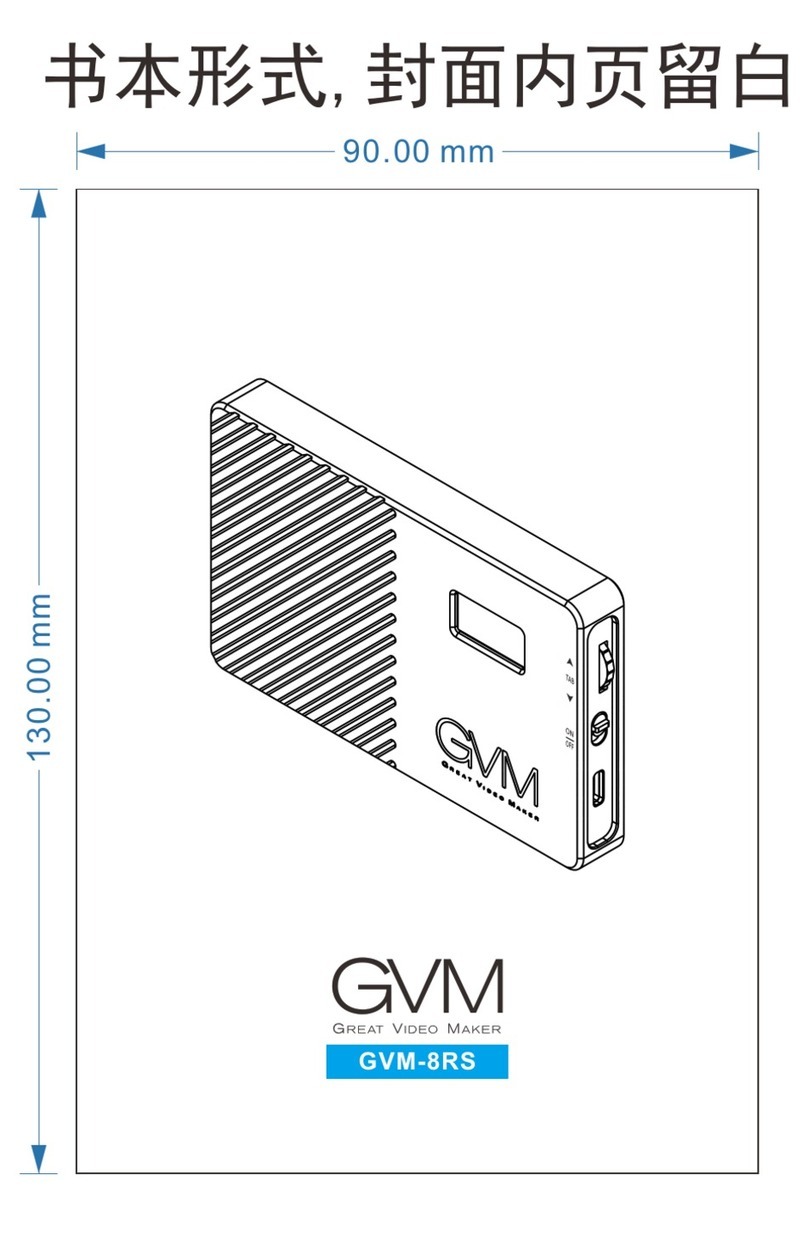 GVM GVM-8RS Manuel utilisateur
