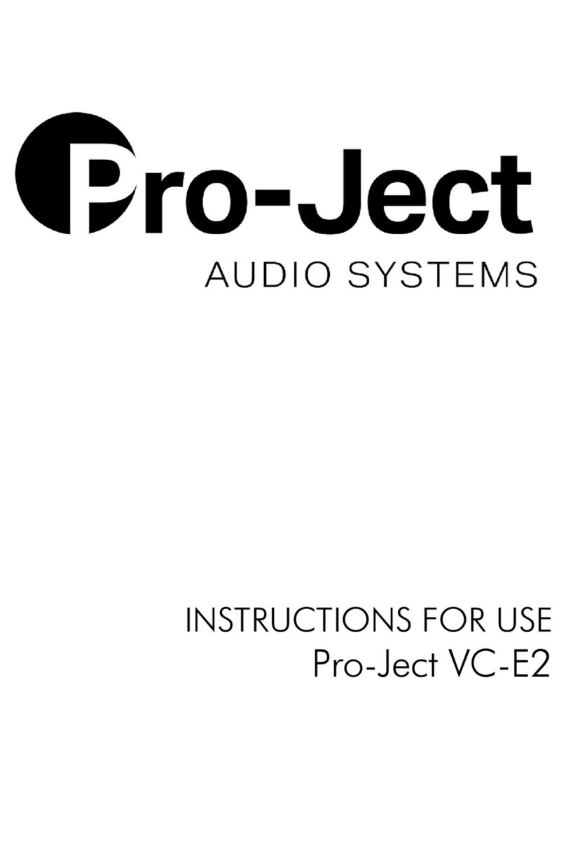 Pro-Ject Audio Systems VC-E2 Manuel utilisateur