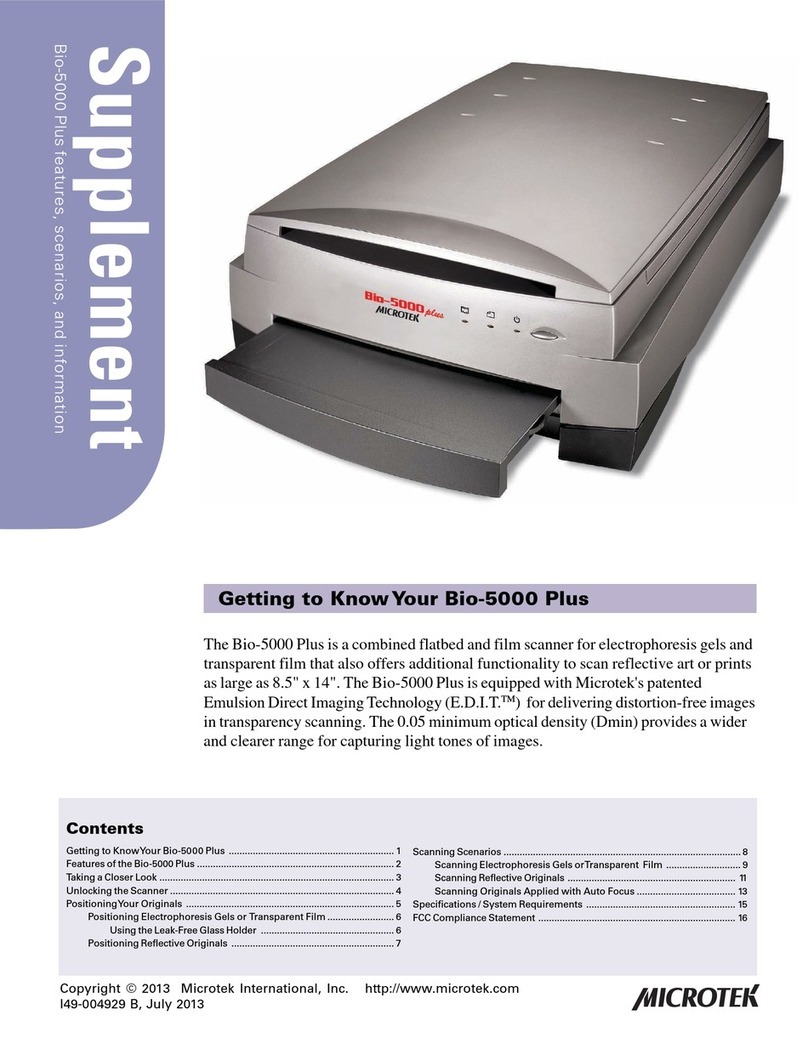 Microtek Bio-5000 Plus Manuel du propriétaire Microtek Bio-5000 Plus Manuel du propriétaire