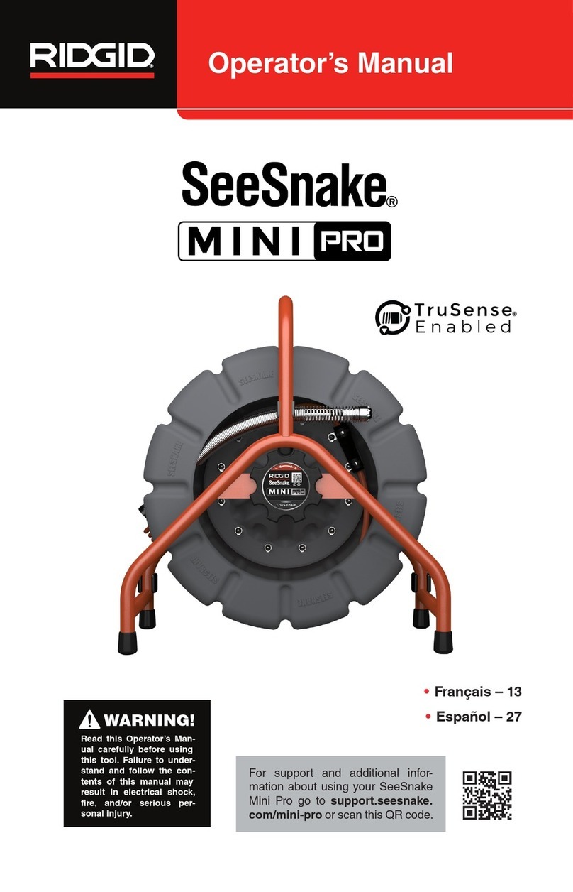 RIDGID SeeSnake MINI PRO Manuel utilisateur