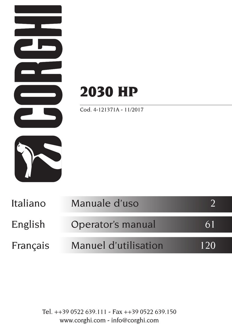 Corghi 2030 HP Manuel utilisateur