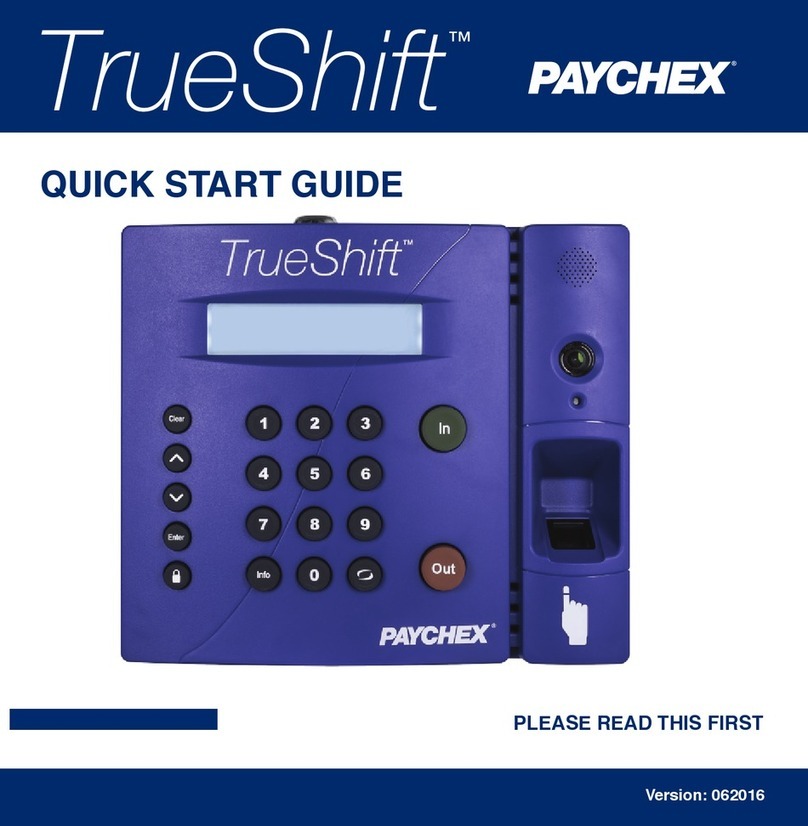 PAYCHEX TrueShift Manuel utilisateur