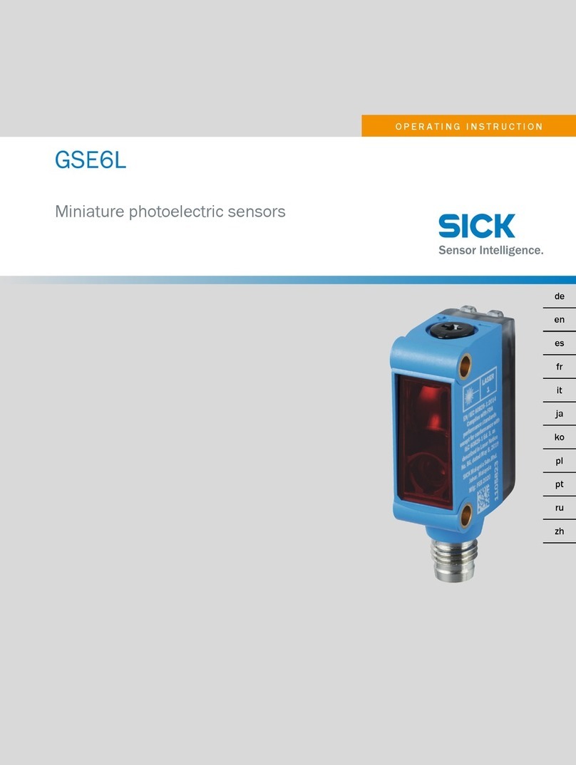 SICK GSE6L Series Manuel utilisateur