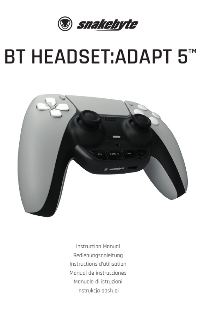 Snakebyte BT HEADSET:ADAPT 5 Manuel utilisateur