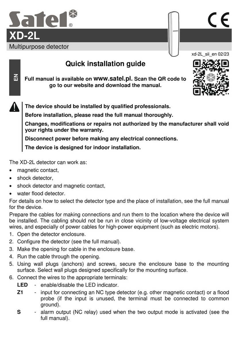 Satel XD-2L Manuel utilisateur