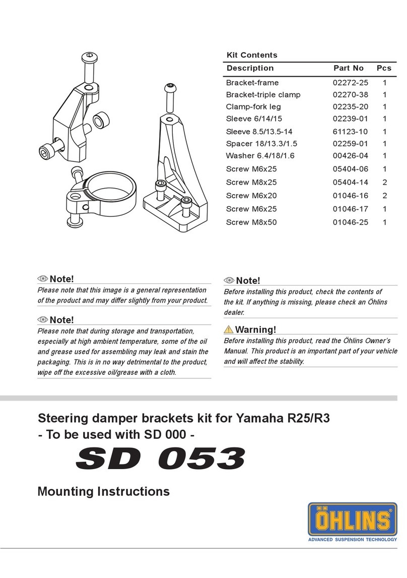 Ohlins SD 053 Manuel utilisateur