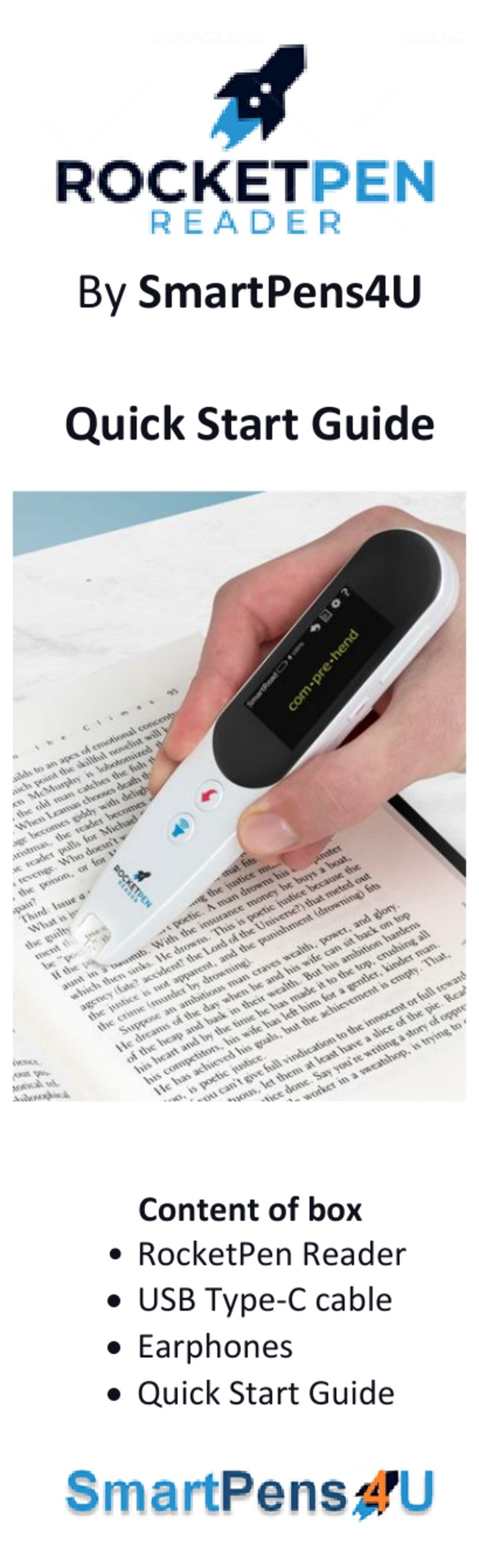 SmartPens4U RocketPen Reader Manuel utilisateur