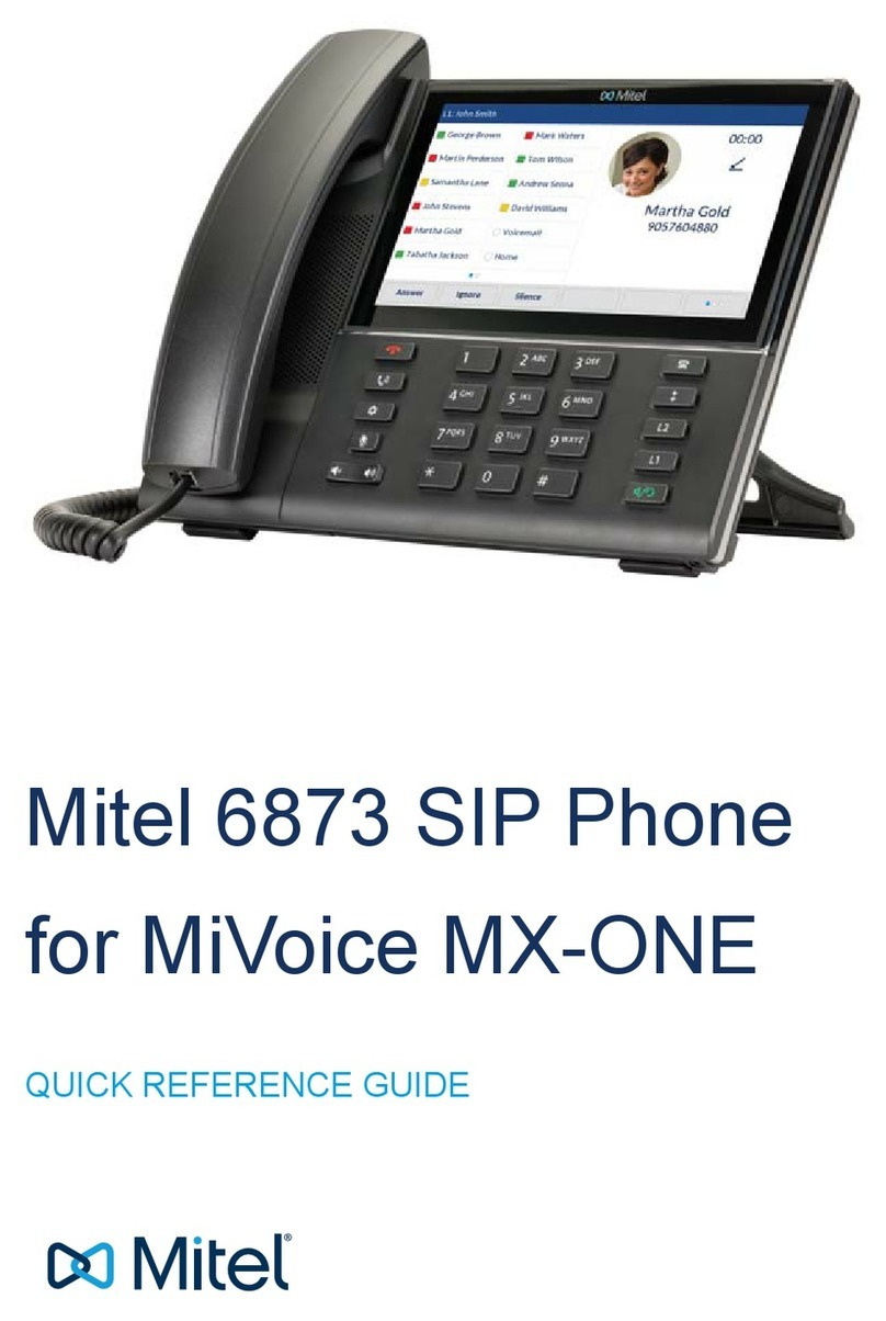 Mitel Deskphone 6873 Manuel utilisateur