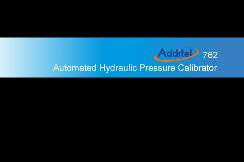 Additel 762 Manuel utilisateur