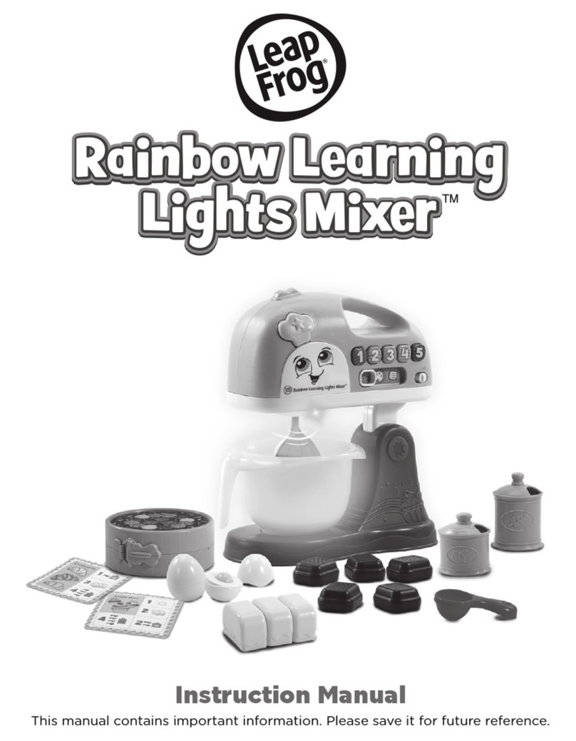 LeapFrog Rainbow Learning Lights Mixer Manuel utilisateur