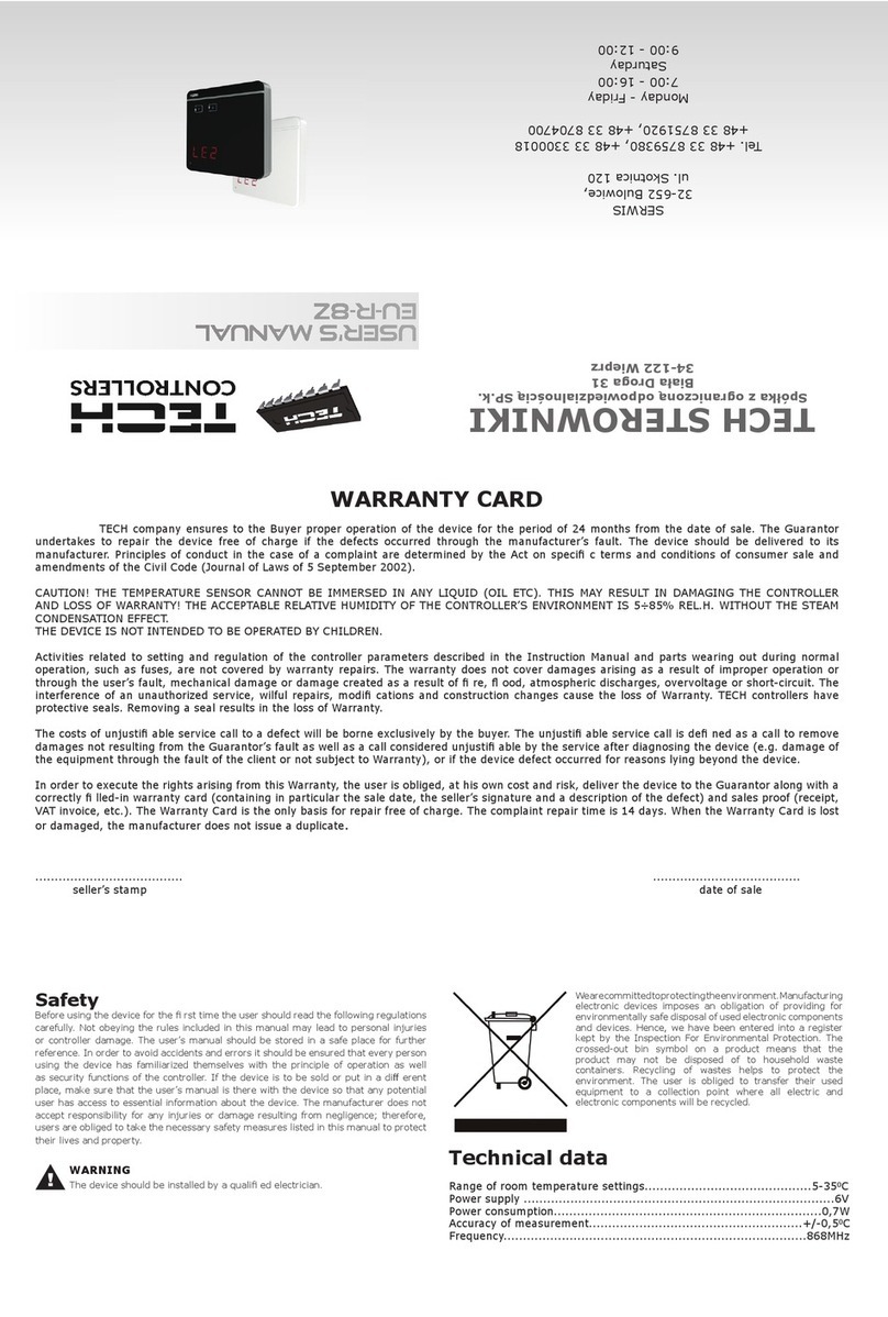 TECH EU-R-8z Manuel utilisateur