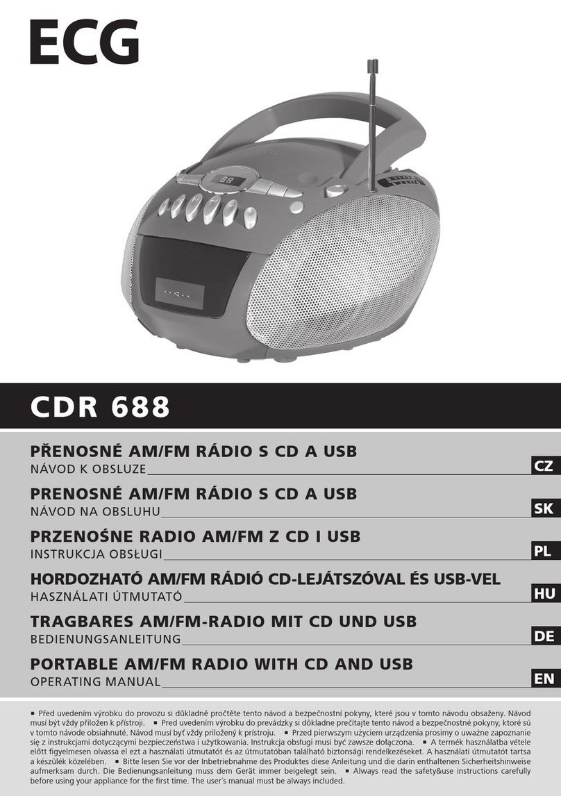 ECG CDR 688 Manuel utilisateur