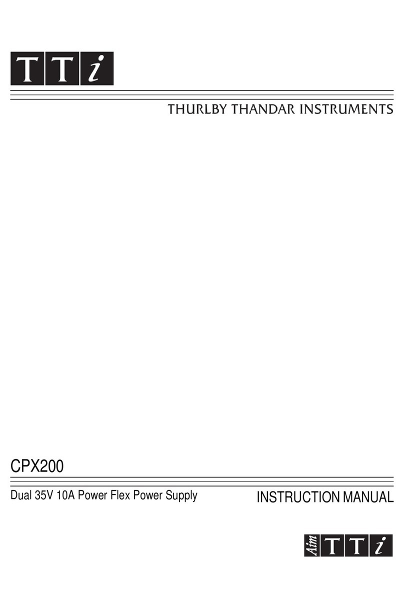 TTI CPX200 Manuel utilisateur