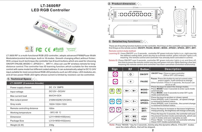 Ltech LT-3600RF Manuel utilisateur