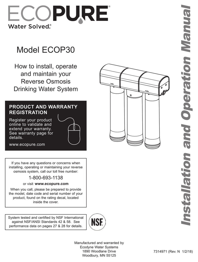 Eco Pure ECOP30 Manuel utilisateur