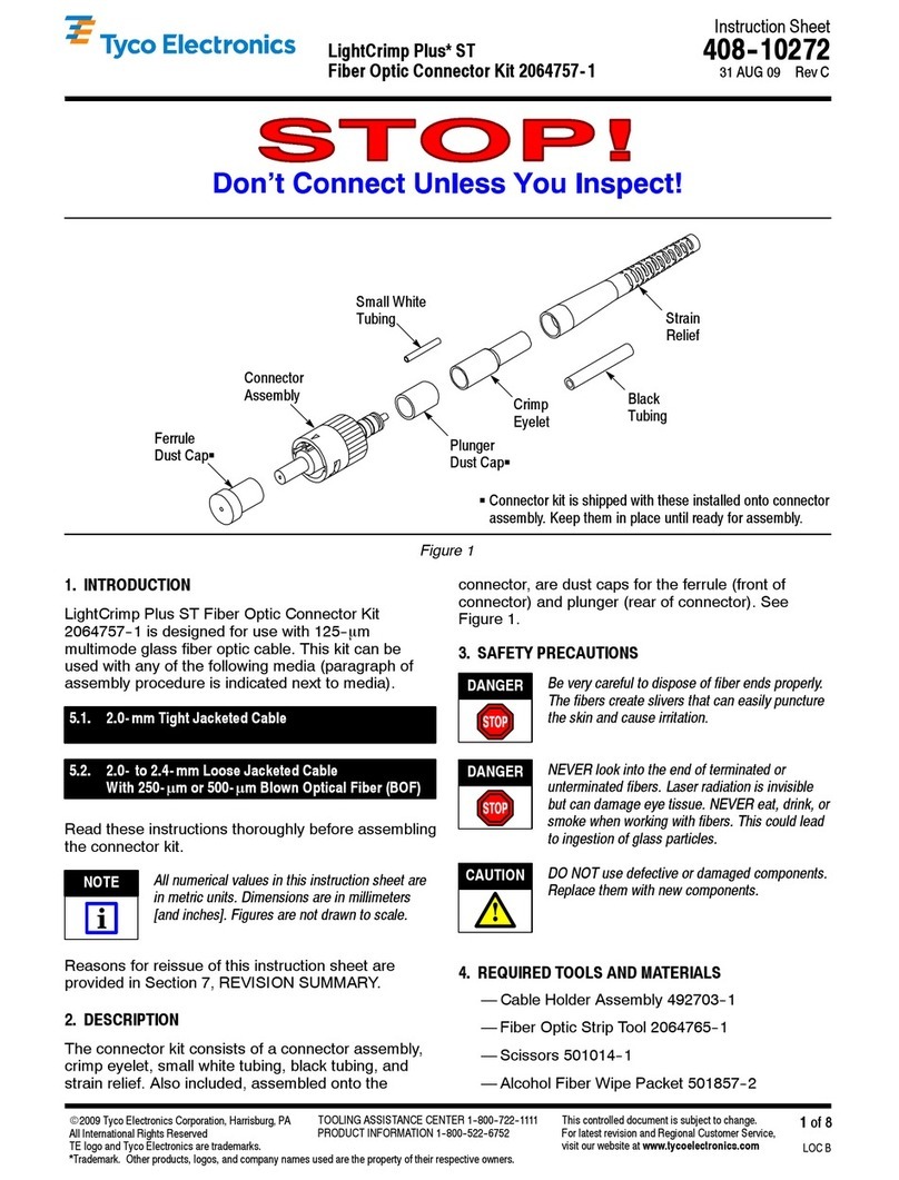 Tyco Electronics LightCrimp Plus ST Manuel utilisateur Tyco Electronics LightCrimp Plus ST Manuel utilisateur