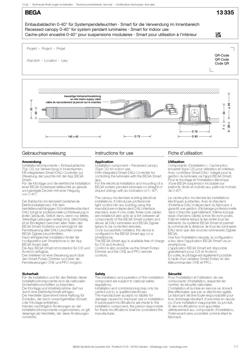 BEGA 13 335 Manuel utilisateur