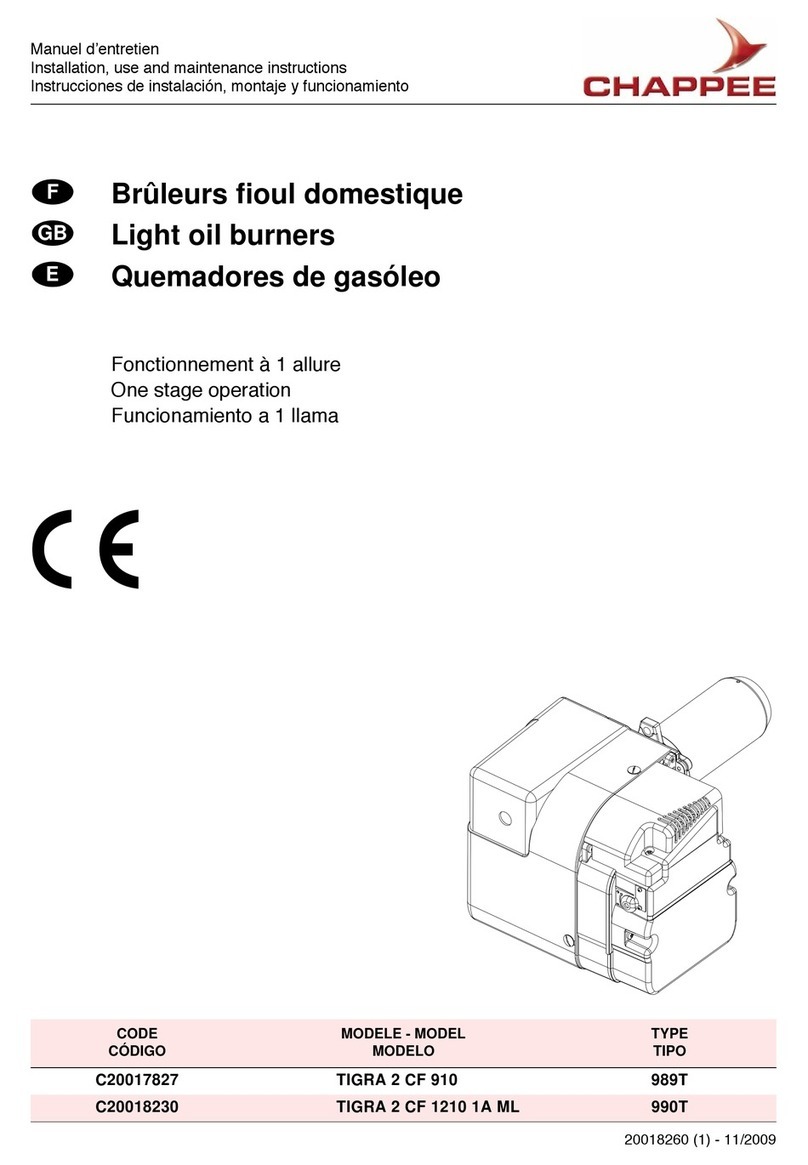Chappee TIGRA 2 CF 910 Guide de démarrage rapide