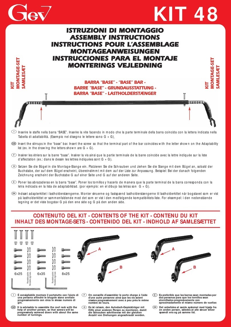 GEV BASE KIT 48 Manuel utilisateur GEV BASE KIT 48 Manuel utilisateur