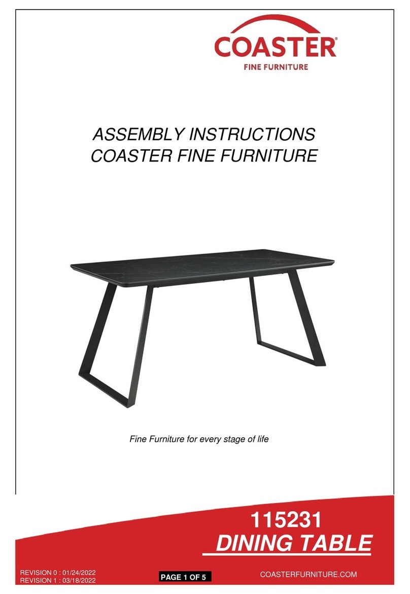 Coaster Smith 115231 Manuel utilisateur