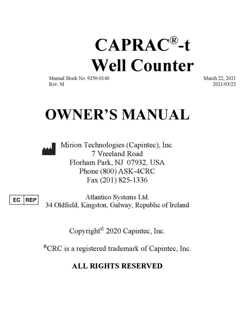 Capintec CAPRAC-t Manuel utilisateur Capintec CAPRAC-t Manuel utilisateur