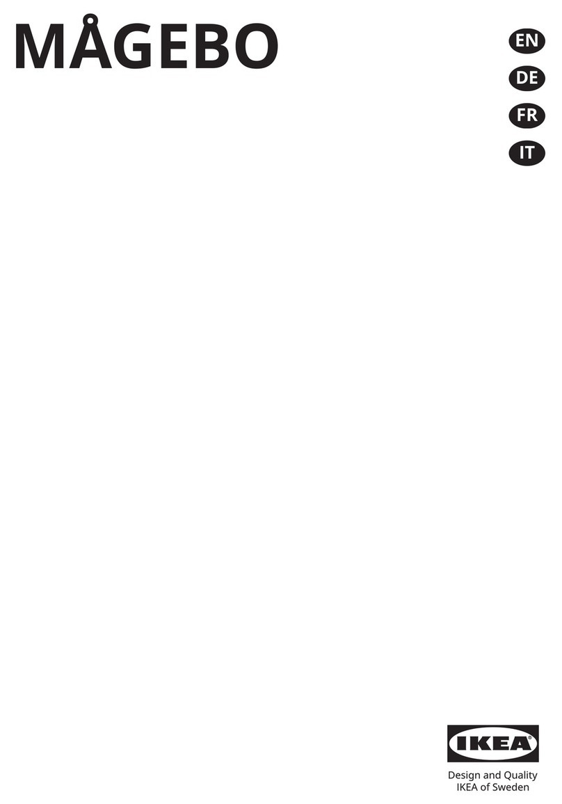 IKEA MAGEBO Manuel utilisateur