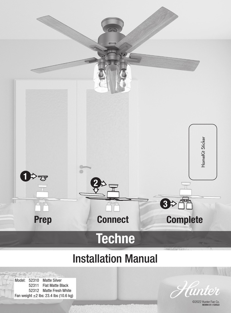 Hunter Techne Manuel utilisateur