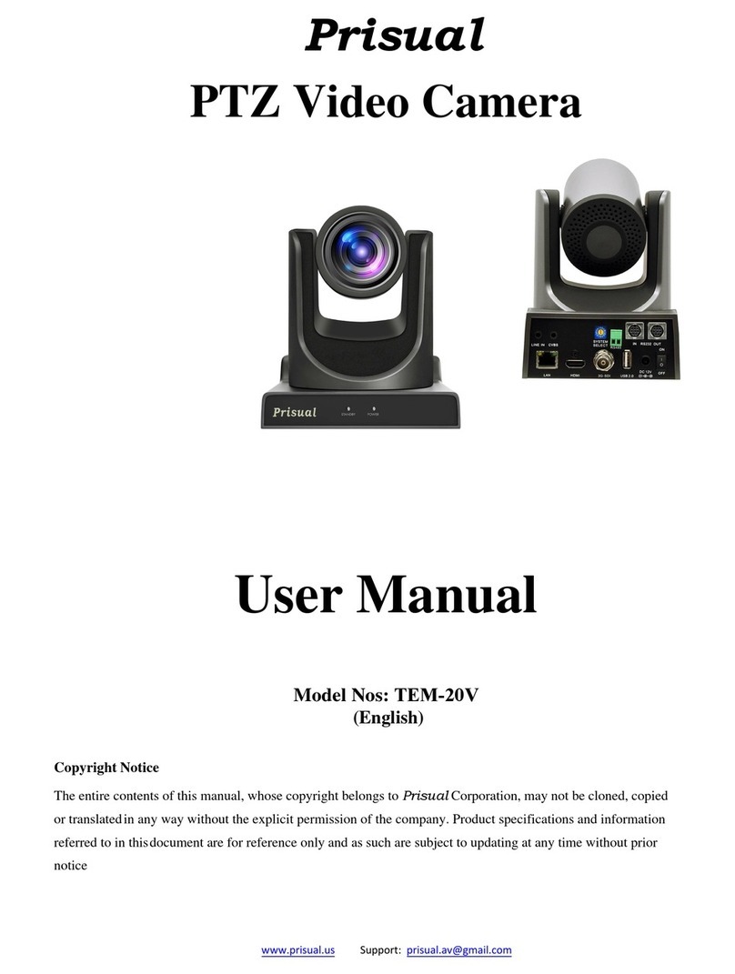 Prisual TEM-20V Manuel utilisateur