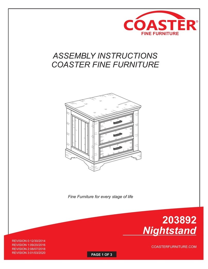 Coaster 203892 Manuel utilisateur
