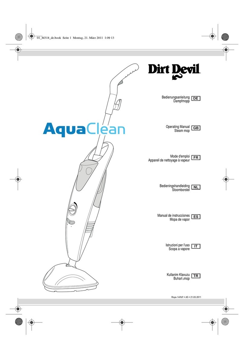 Dirt Devil AquaClean M318 Manuel utilisateur
