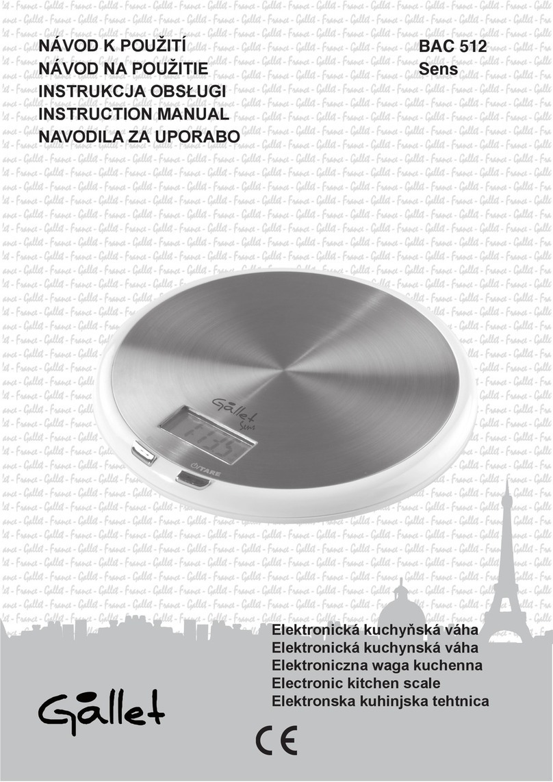 Gallet BAC 512 Sens Manuel utilisateur