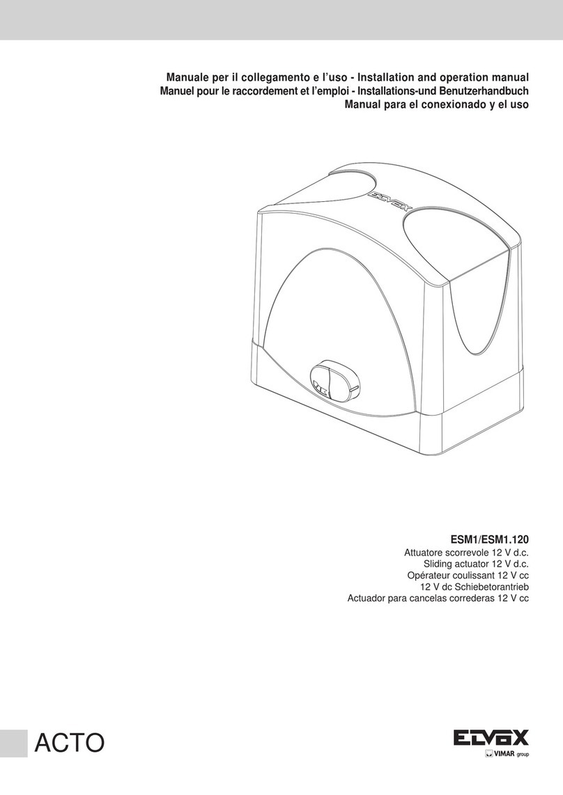 Vimar ELVOX ACTO ESM1 Manuel utilisateur