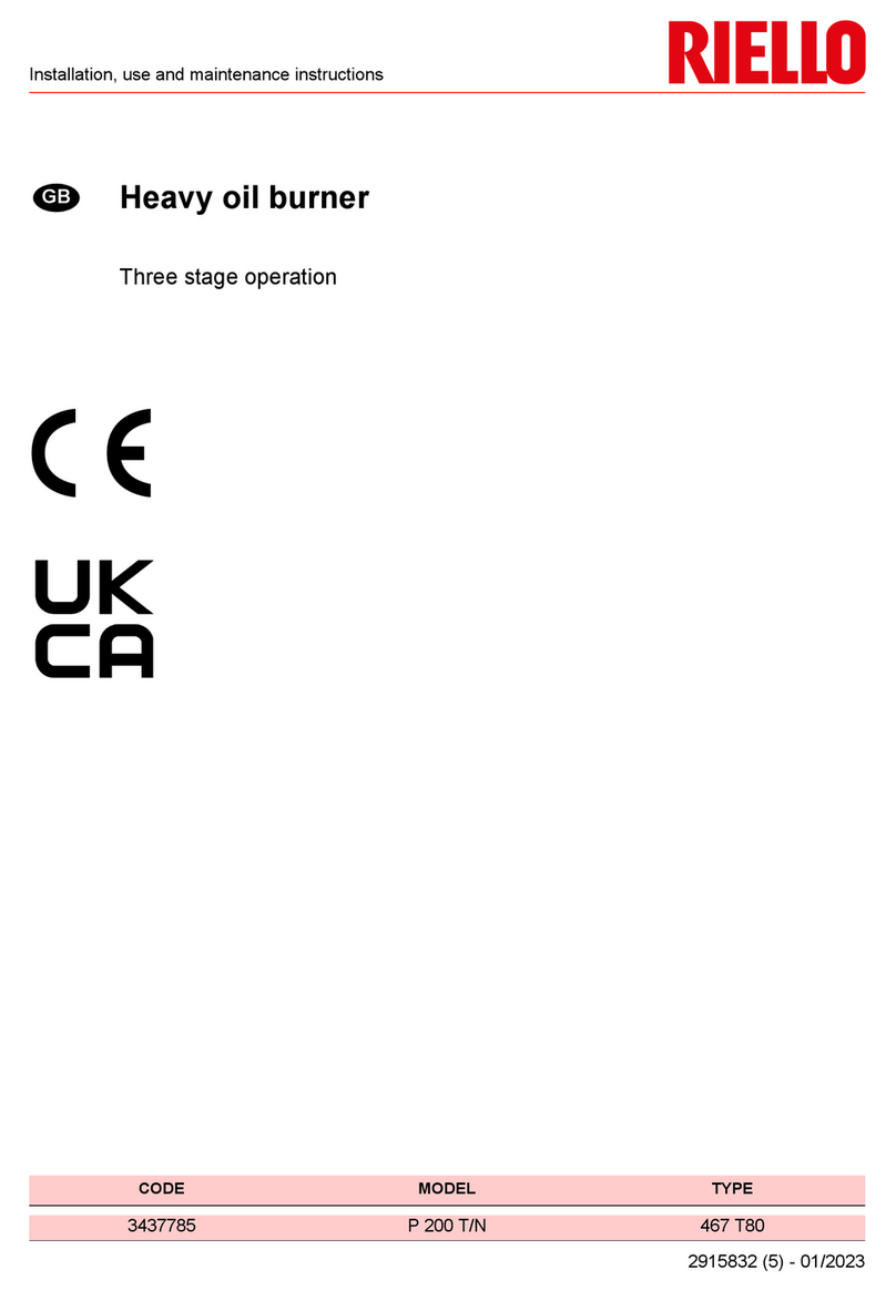 Riello 467 T80 Guide de démarrage rapide