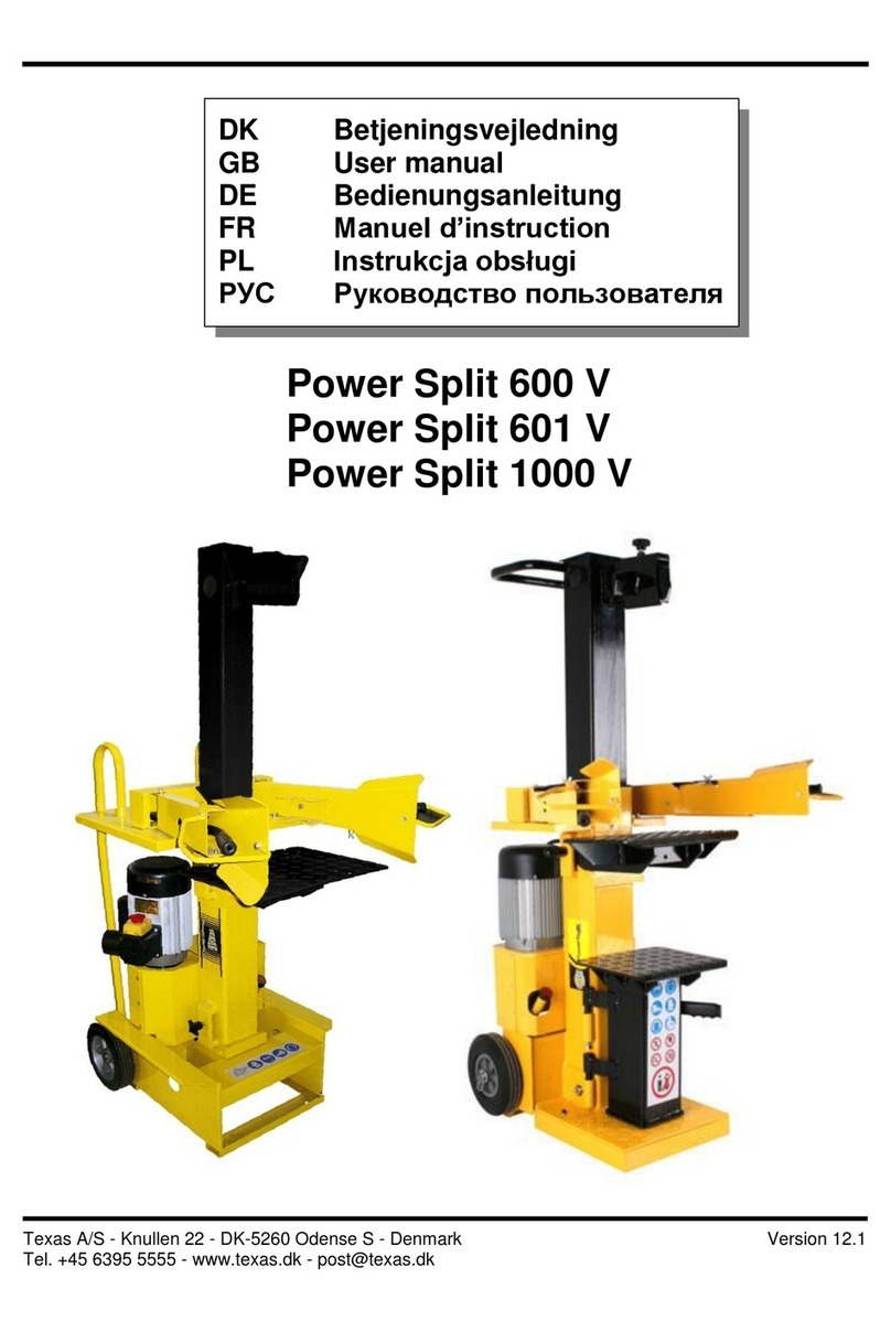 Texas Power Split 600 V Manuel utilisateur