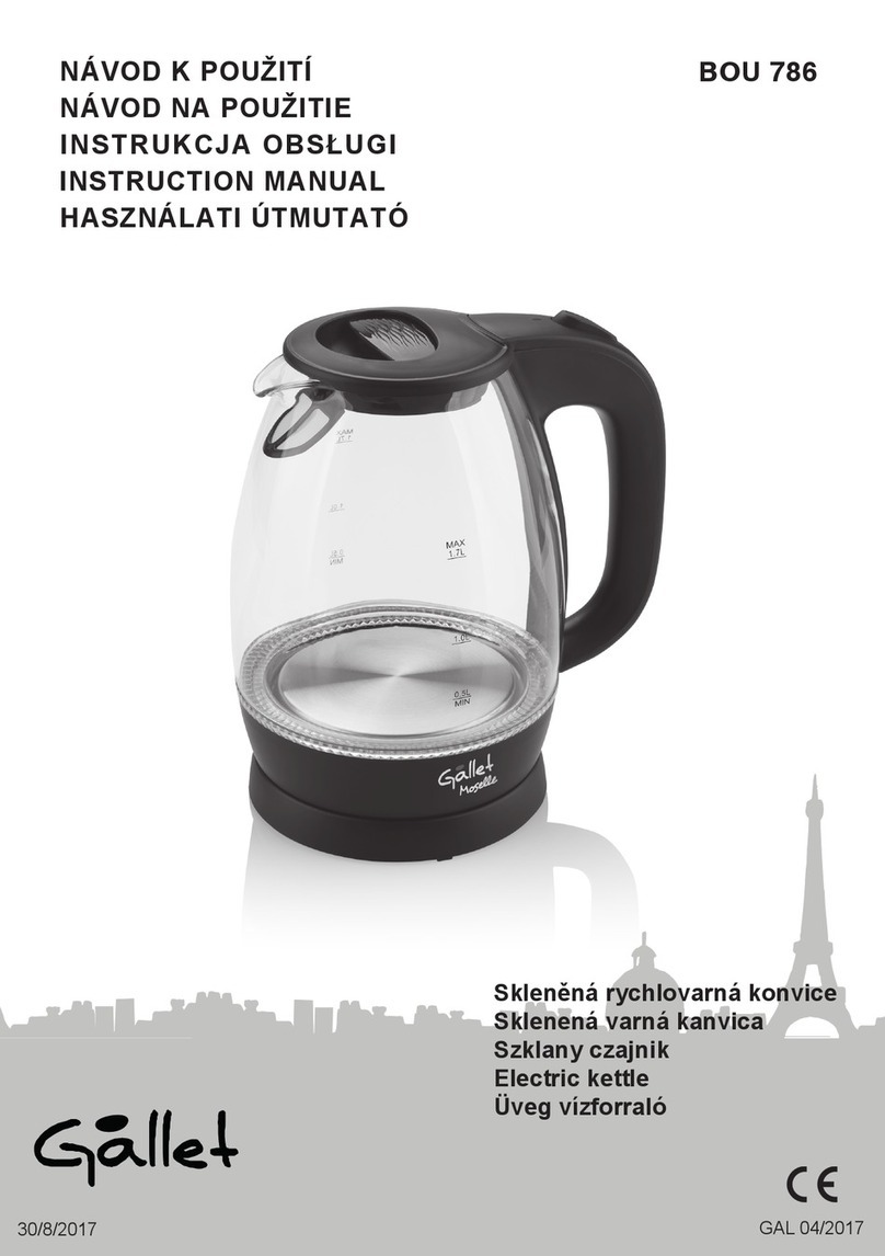 Gallet BOU 786 Manuel utilisateur