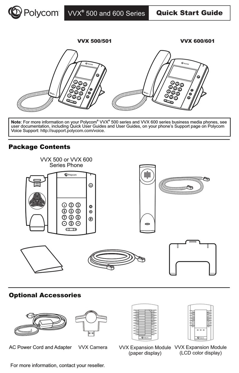 Polycom VVX 500 series Manuel utilisateur