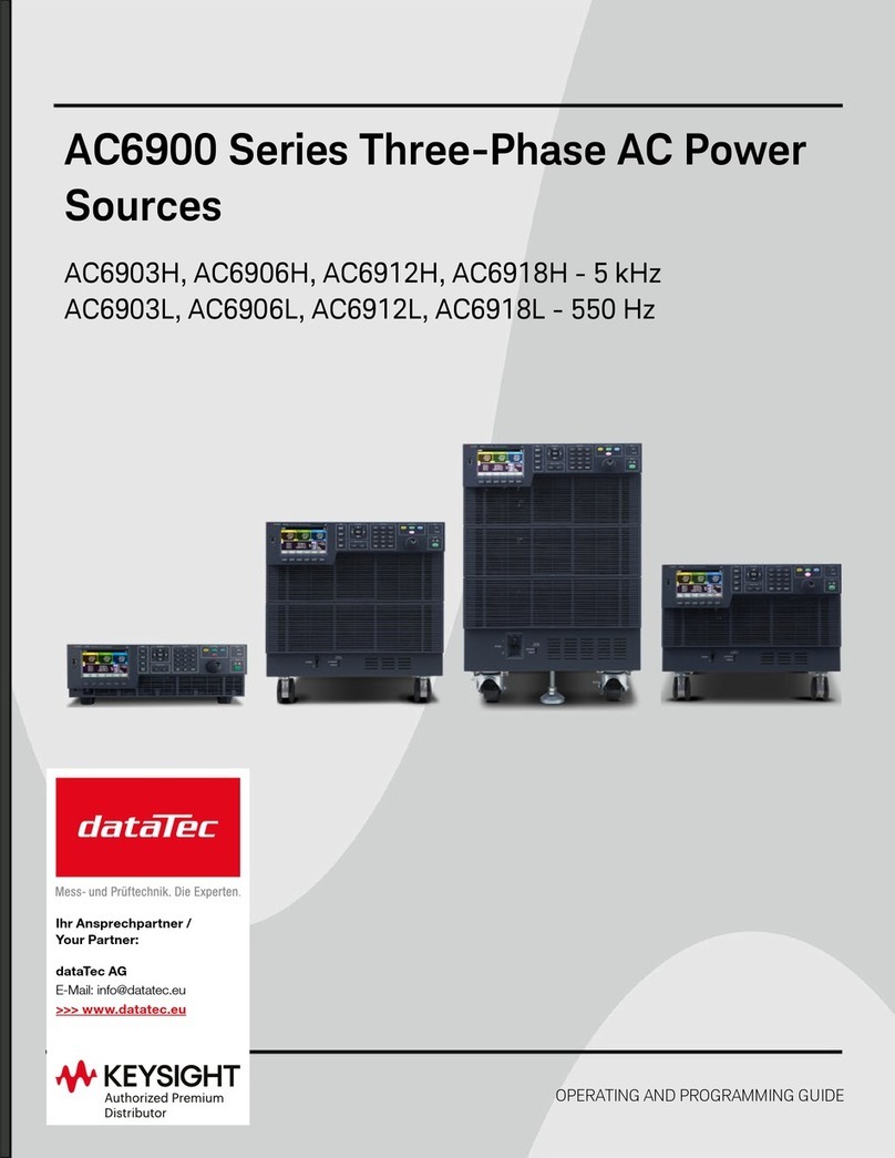 Keysight Technologies dataTec AC6900 Series Mode d'emploi