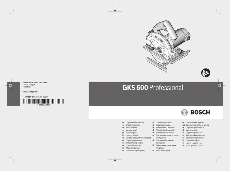 Bosch Professional GKS 600 Manuel utilisateur
