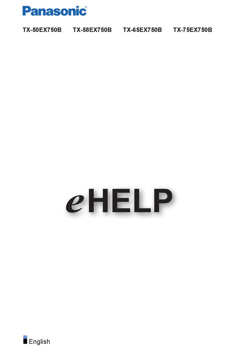 Panasonic TX-50EX750B Manuel utilisateur