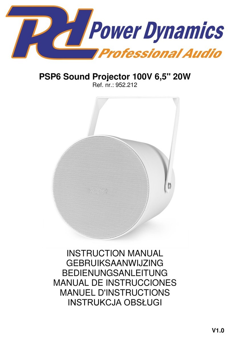 Power Dynamics PSP6 Manuel utilisateur