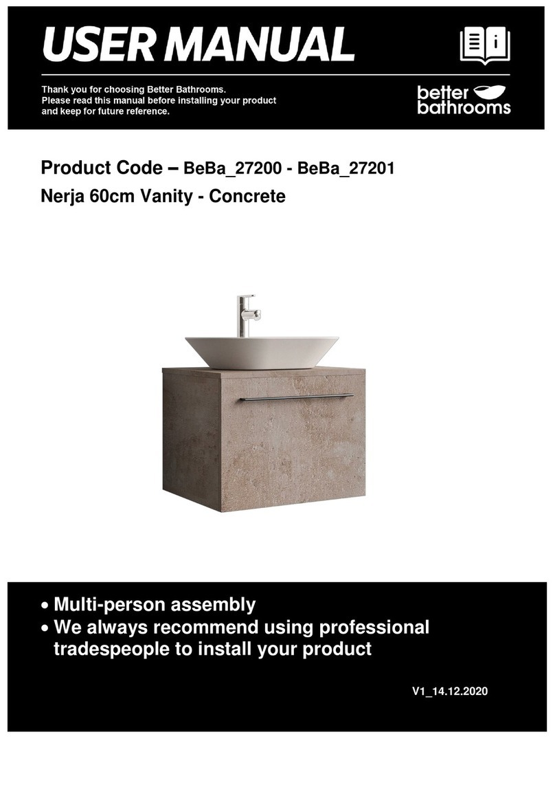 Better Bathrooms BeBa 27200 Manuel utilisateur Better Bathrooms BeBa 27200 Manuel utilisateur