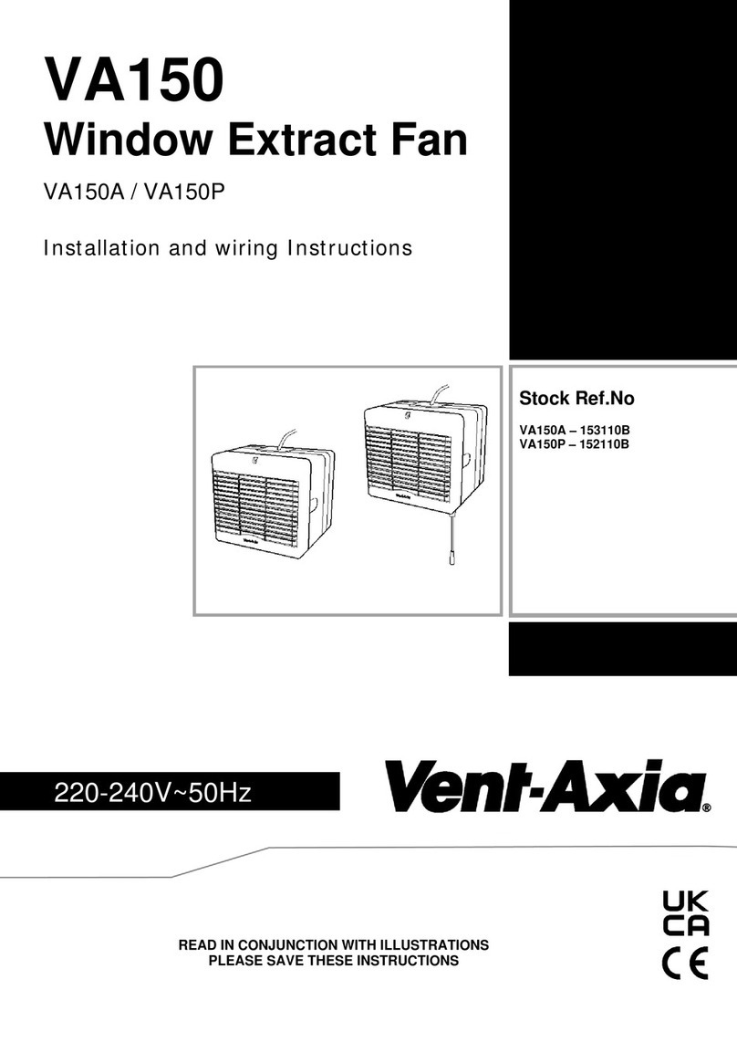 Vent-Axia VA150A Instructions de montage