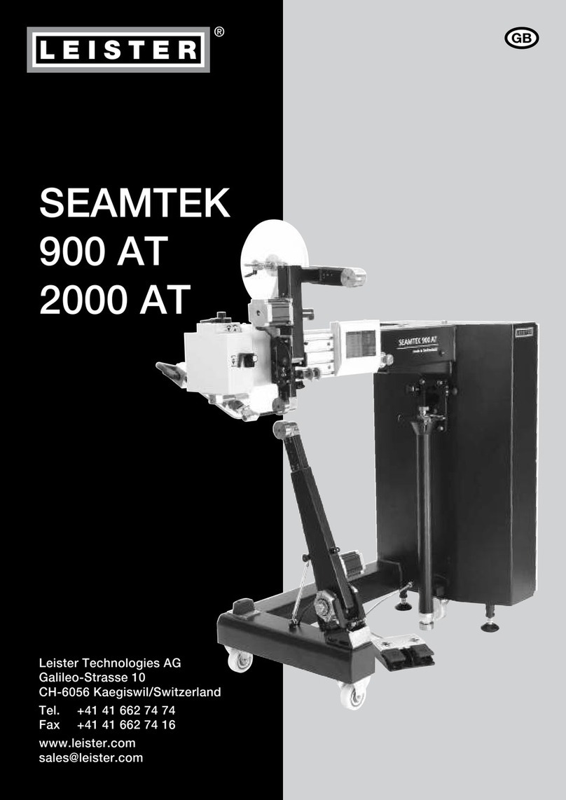 Leister SEAMTEK 2000 AT Manuel utilisateur Leister SEAMTEK 2000 AT Manuel utilisateur