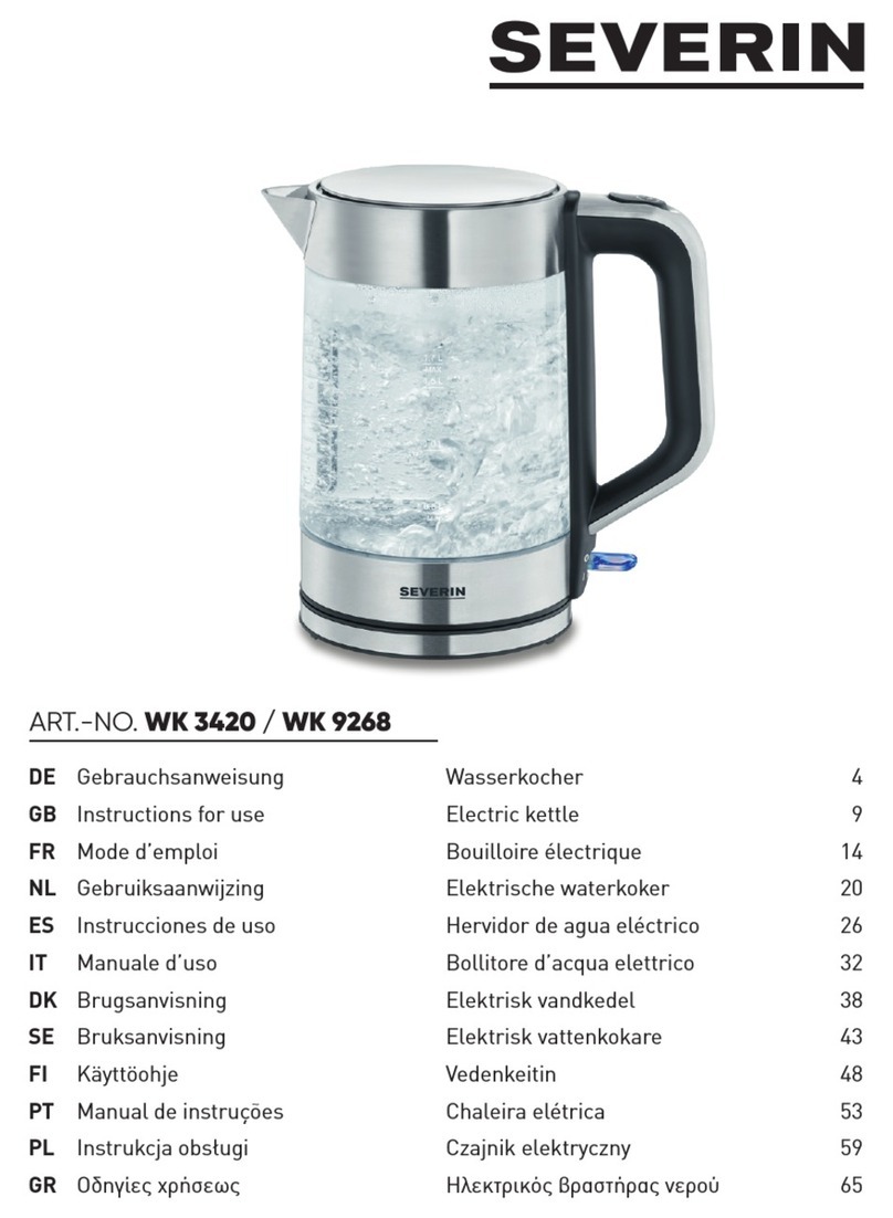 SEVERIN WK 9268 Manuel utilisateur