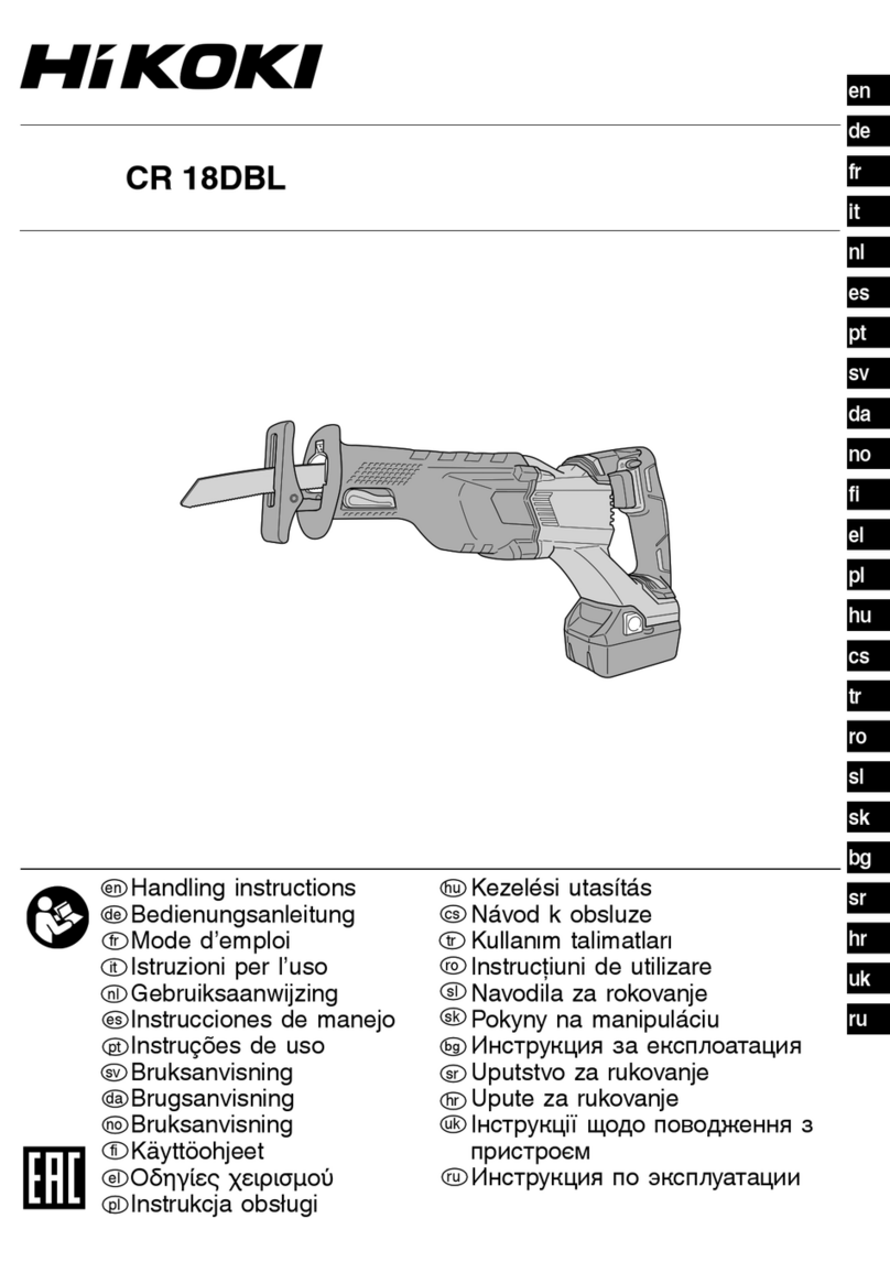 HIKOKI CR18DBL Manuel utilisateur