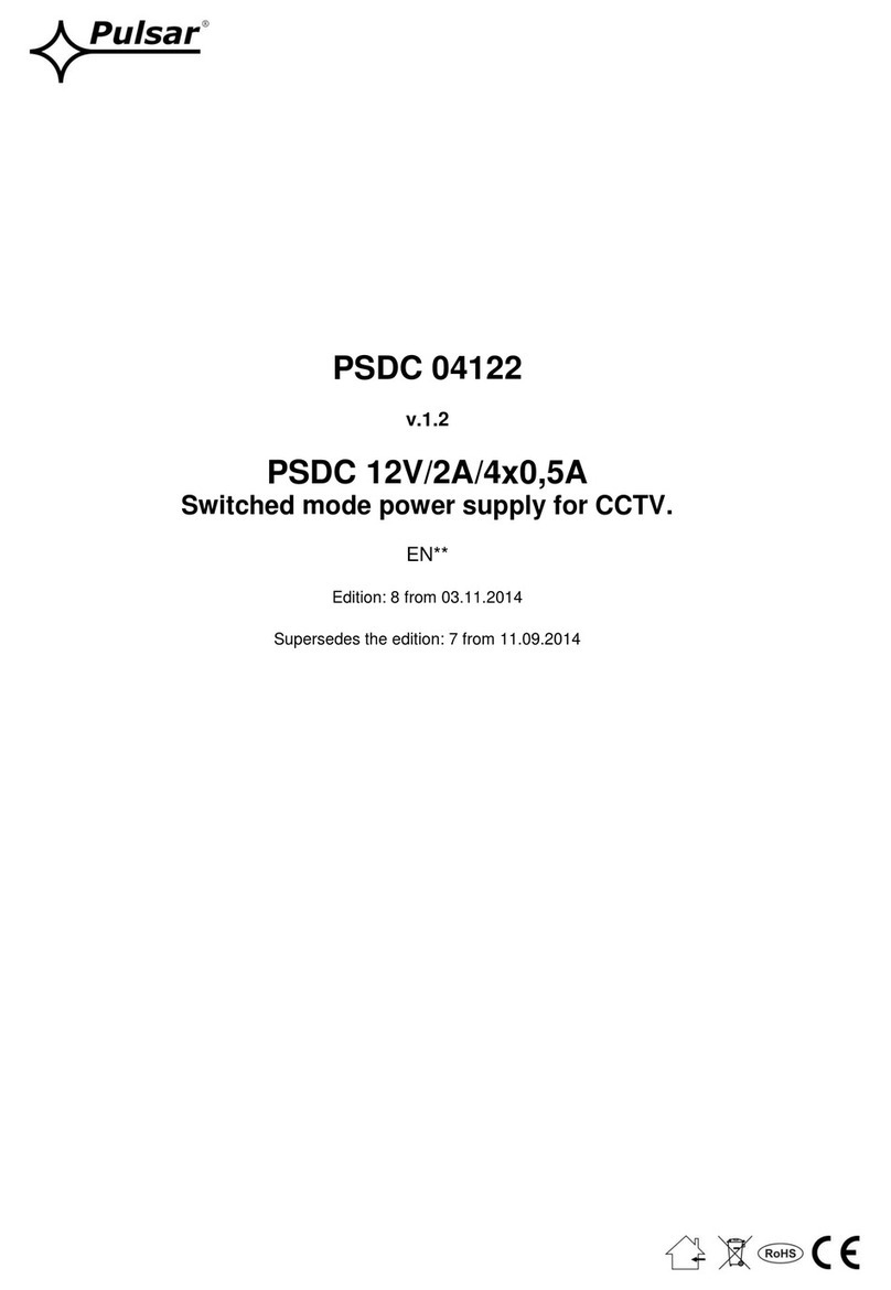 Pulsar PSDC 04122 Manuel utilisateur